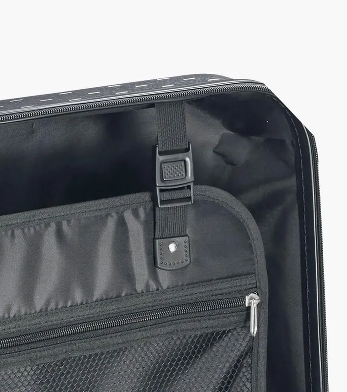 Florsheim Bags Jet Setter Carry On 8211 Black HardShell Wheeled Luggage Misc 8211 Men