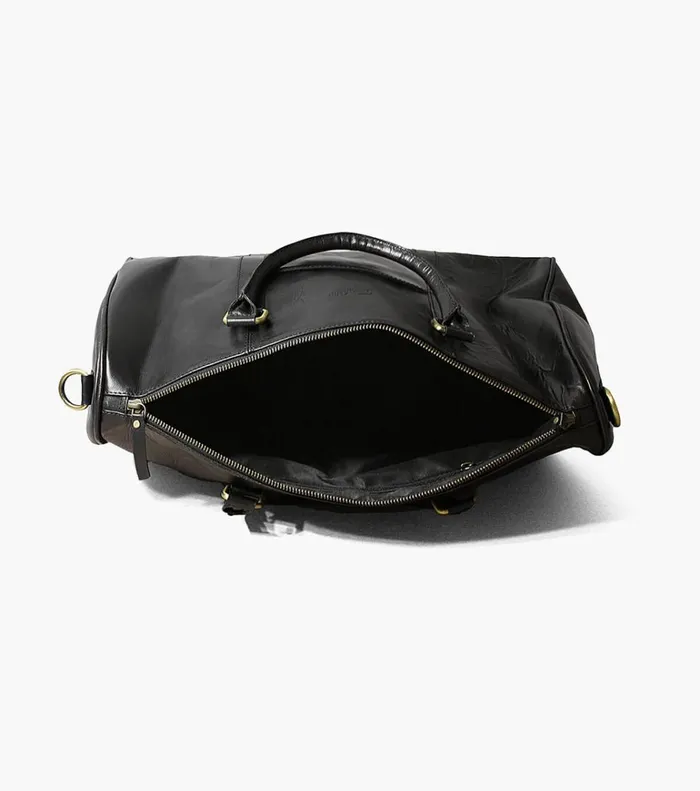 Florsheim Bags Kendall Leather Gym Bag Black 8211 Men