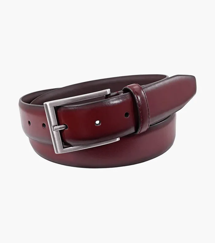 Florsheim Belts and Suspenders Carmine Genuine Leather Belt Burgundy 8211 Men
