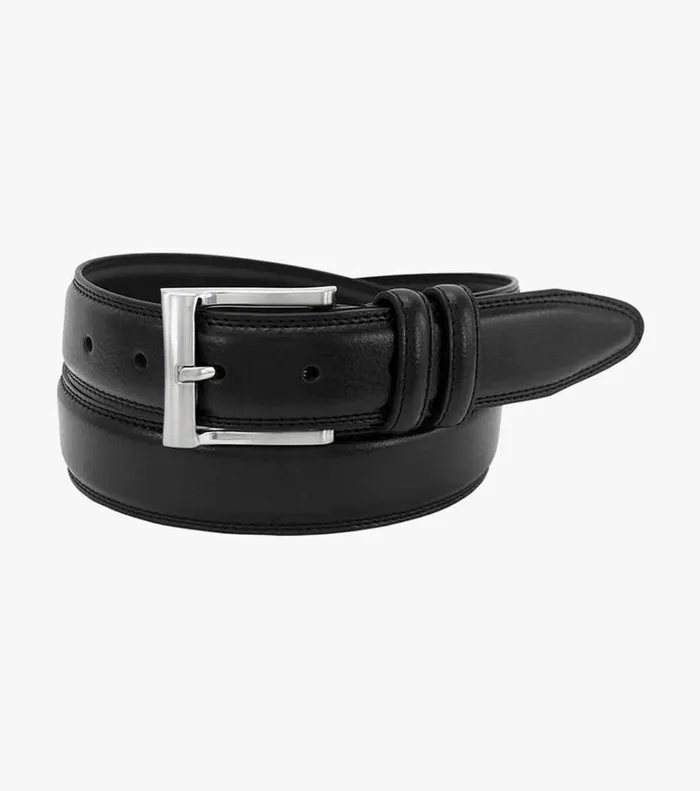 Florsheim Belts and Suspenders Martin Pebble Grain Leather Belt Black 8211 Men