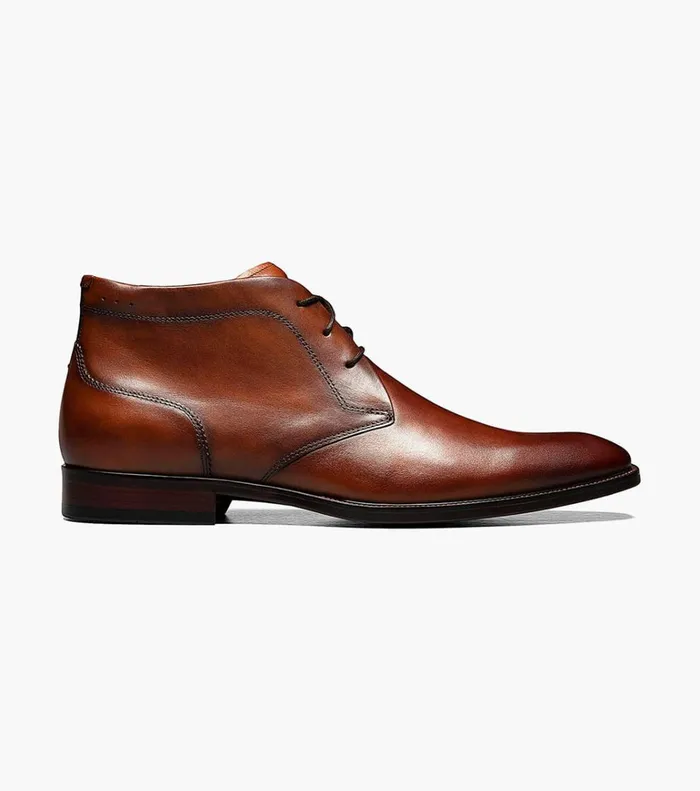 Florsheim Boots Sorrento Plain Toe Chukka Boot Cognac 8211 Men