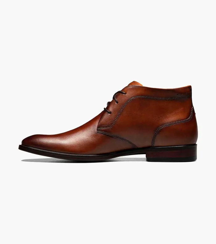 Florsheim Boots Sorrento Plain Toe Chukka Boot Cognac 8211 Men