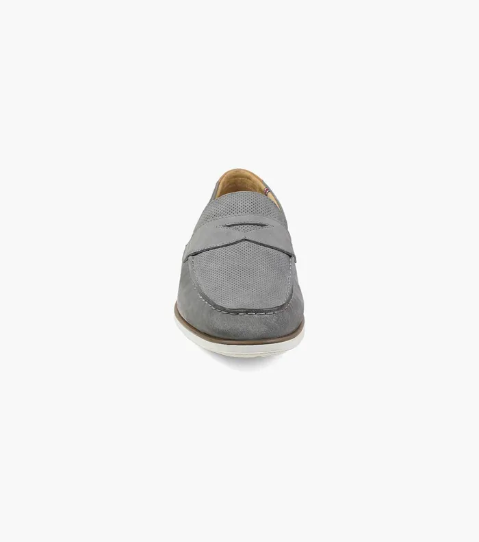 Florsheim Casual Shoes Atlantic Moc Toe Penny Loafer Gray 8211 Men
