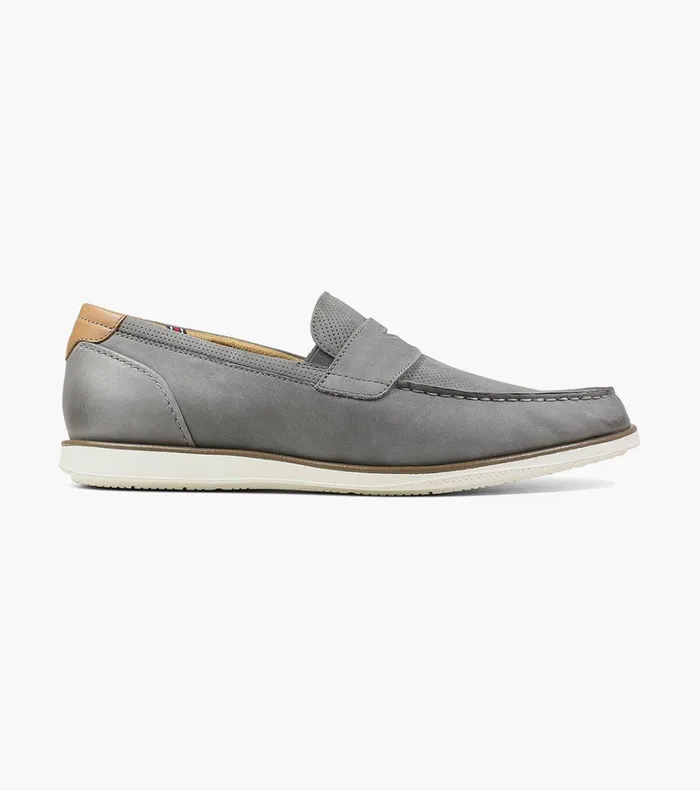 Florsheim Casual Shoes Atlantic Moc Toe Penny Loafer Gray 8211 Men