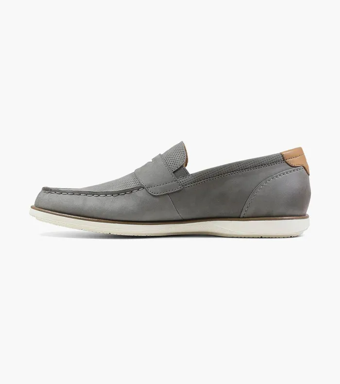 Florsheim Casual Shoes Atlantic Moc Toe Penny Loafer Gray 8211 Men