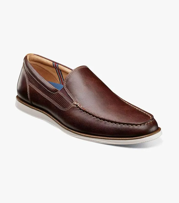 Florsheim Casual Shoes Atlantic Moc Toe Venetian Slip On Chocolate 8211 Men