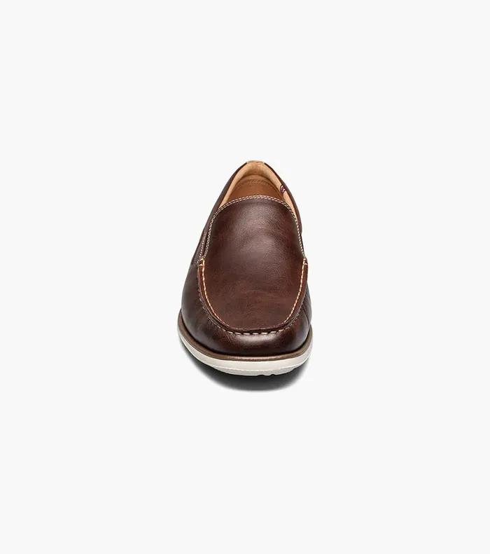 Florsheim Casual Shoes Atlantic Moc Toe Venetian Slip On Chocolate 8211 Men