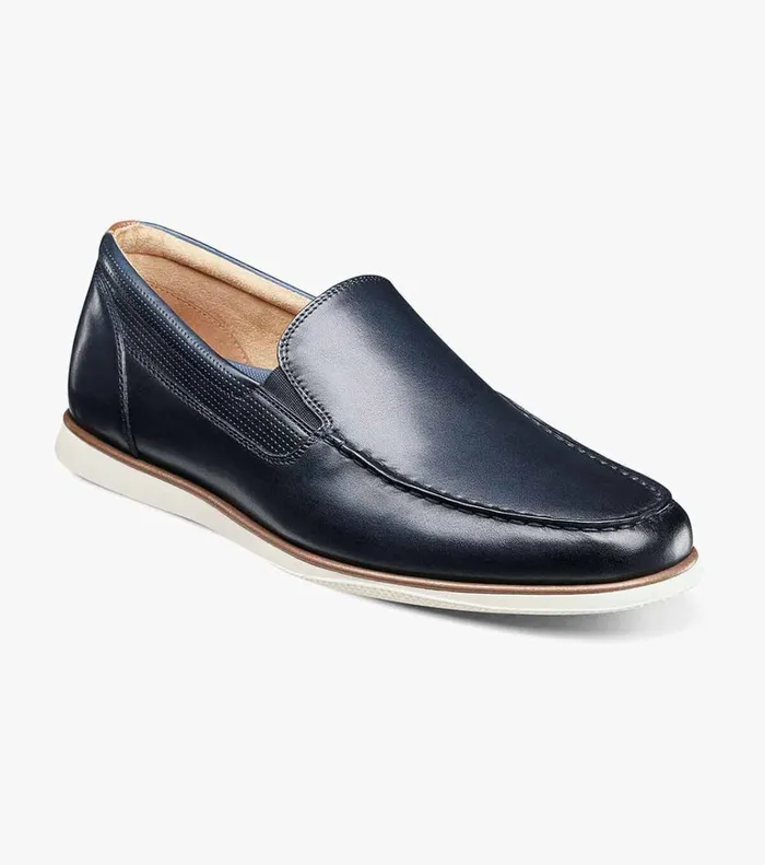 Florsheim Casual Shoes Atlantic Moc Toe Venetian Slip On Navy 8211 Men