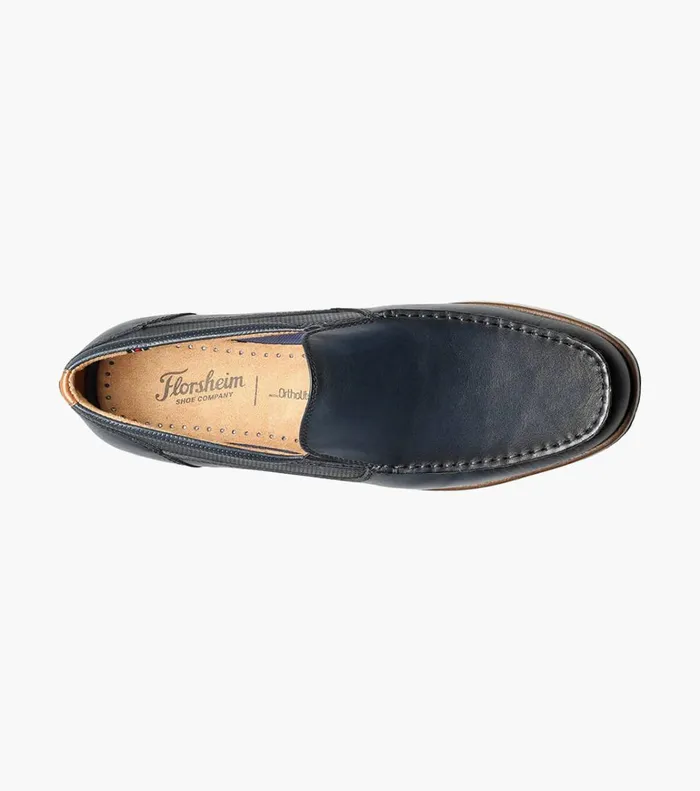 Florsheim Casual Shoes Atlantic Moc Toe Venetian Slip On Navy 8211 Men