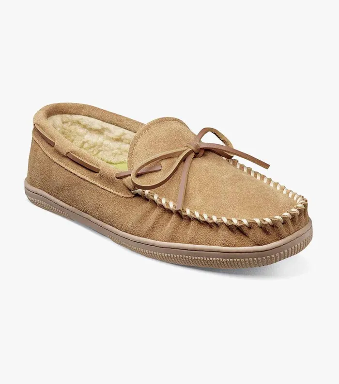 Florsheim Casual Shoes Cozzy Moc Toe Tie Slipper Sand 8211 Men
