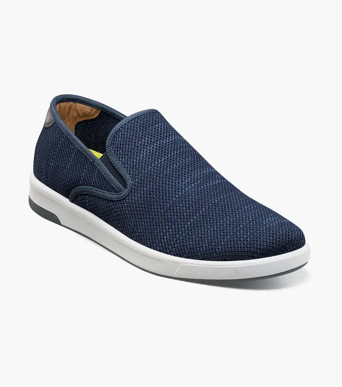 Florsheim Casual Shoes Crossover Knit Plain Toe Slip On Sneaker Navy 8211 Men
