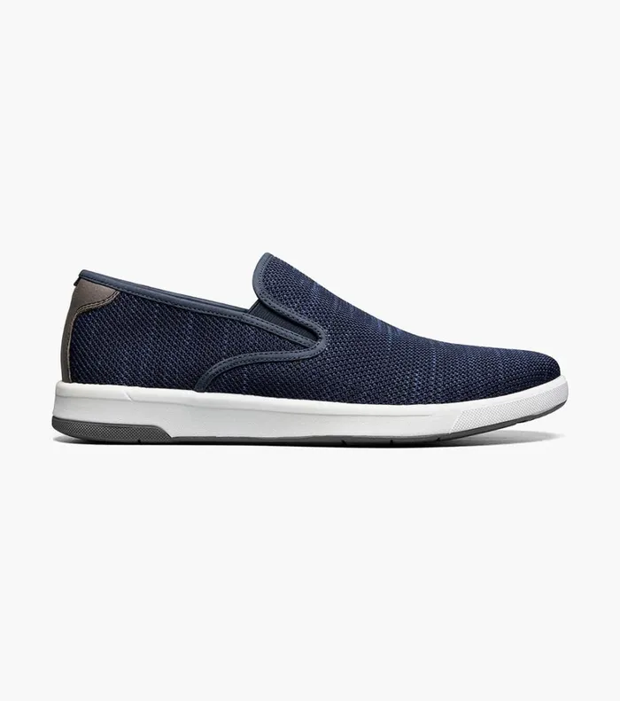 Florsheim Casual Shoes Crossover Knit Plain Toe Slip On Sneaker Navy 8211 Men