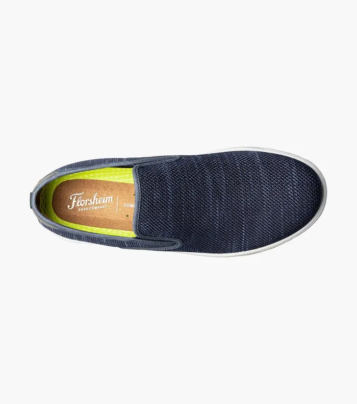 Florsheim Casual Shoes Crossover Knit Plain Toe Slip On Sneaker Navy 8211 Men