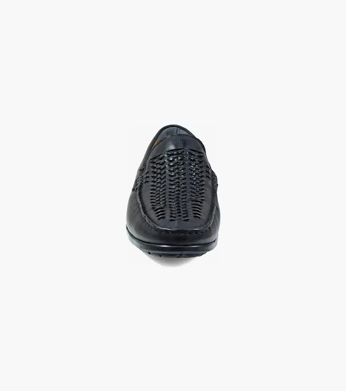 Florsheim Casual Shoes Draft Moc Toe Woven Driver Black 8211 Men