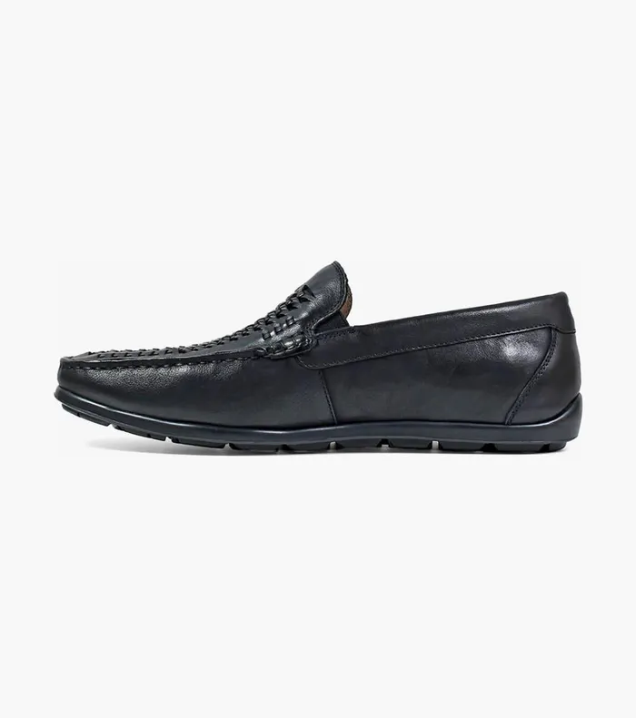 Florsheim Casual Shoes Draft Moc Toe Woven Driver Black 8211 Men