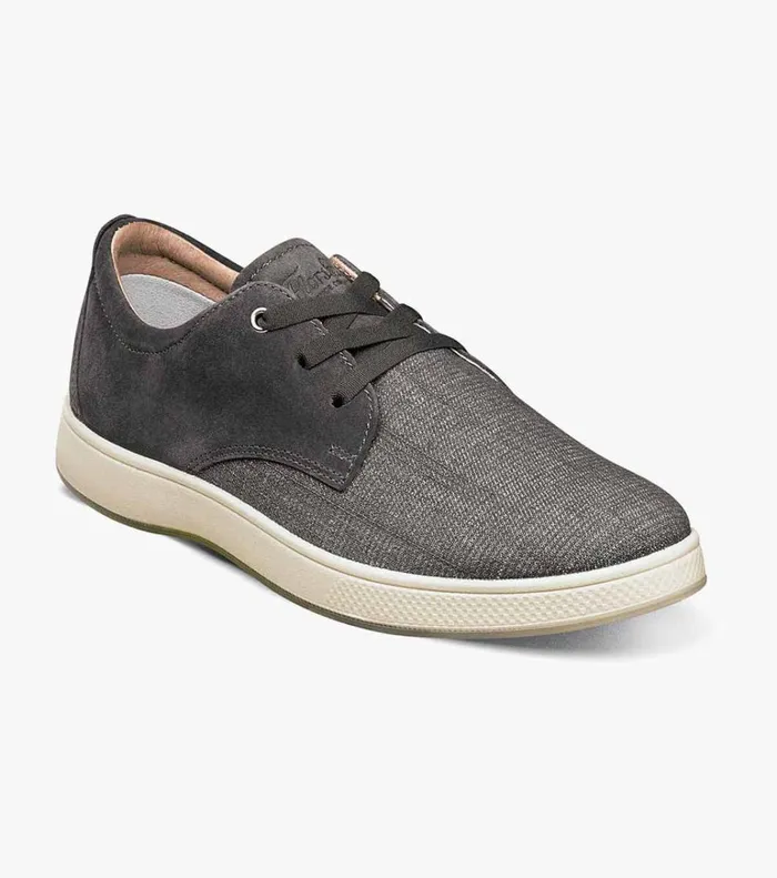 Florsheim Casual Shoes Edge 3 Eye Elastic Lace Oxford Charcoal 8211 Men