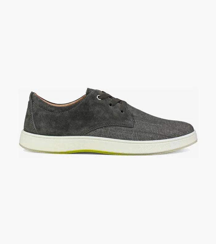Florsheim Casual Shoes Edge 3 Eye Elastic Lace Oxford Charcoal 8211 Men