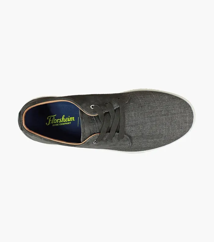 Florsheim Casual Shoes Edge 3 Eye Elastic Lace Oxford Charcoal 8211 Men