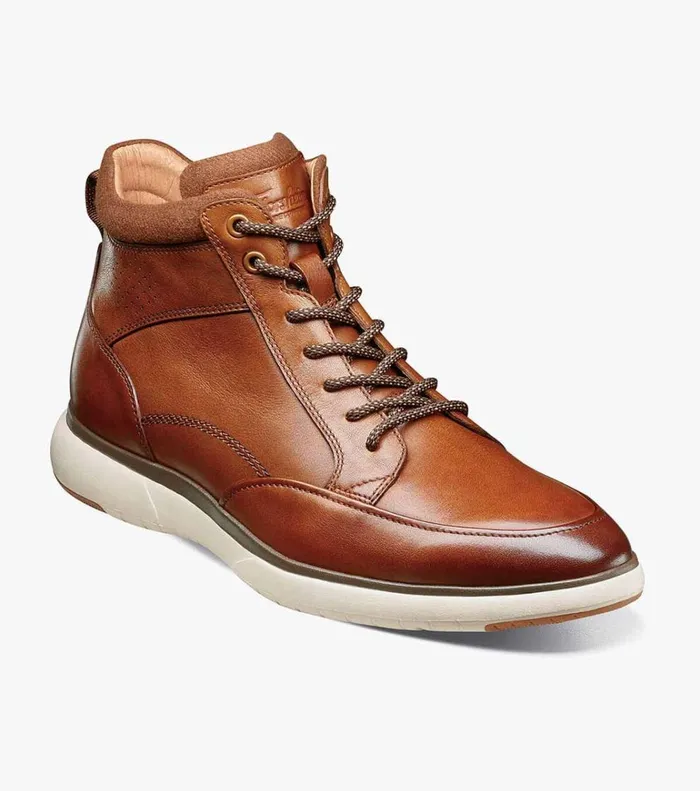 Florsheim Casual Shoes Flair Moc Toe Lace Up Boot Cognac 8211 Men