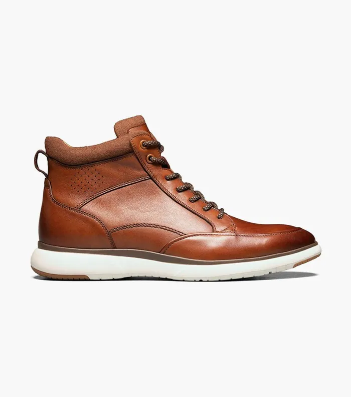Florsheim Casual Shoes Flair Moc Toe Lace Up Boot Cognac 8211 Men