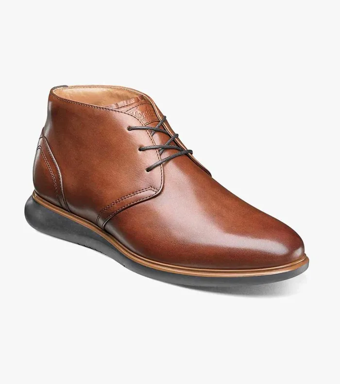 Florsheim Casual Shoes Fuel Plain Toe Chukka Boot Cognac 8211 Men