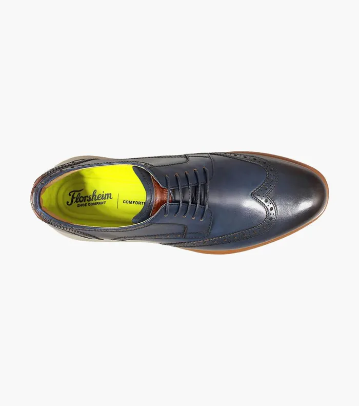 Florsheim Casual Shoes Fuel Wingtip Oxford Navy 8211 Men