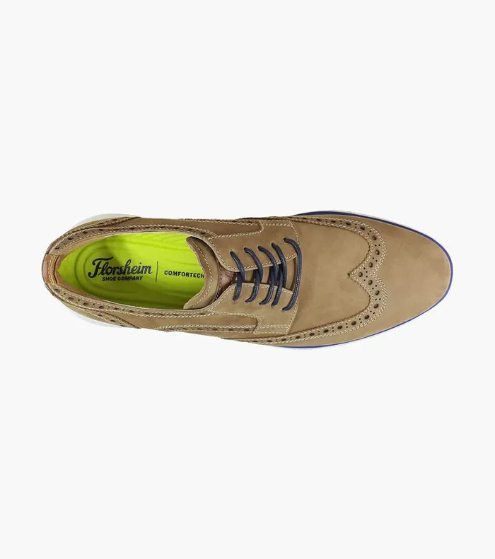 Florsheim Casual Shoes Fuel Wingtip Oxford Tan 8211 Men