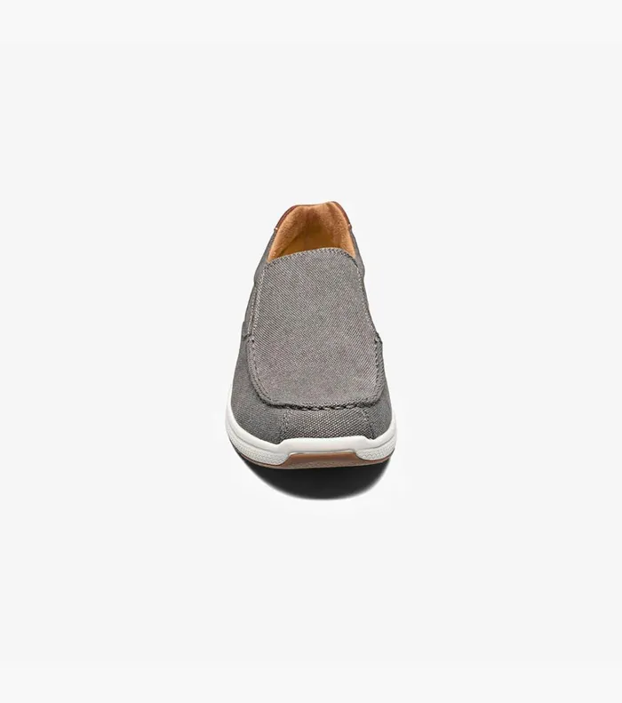 Florsheim Casual Shoes Great Lakes Canvas Moc Toe Slip On Gray 8211 Men