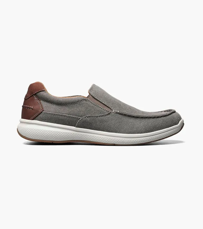 Florsheim Casual Shoes Great Lakes Canvas Moc Toe Slip On Gray 8211 Men