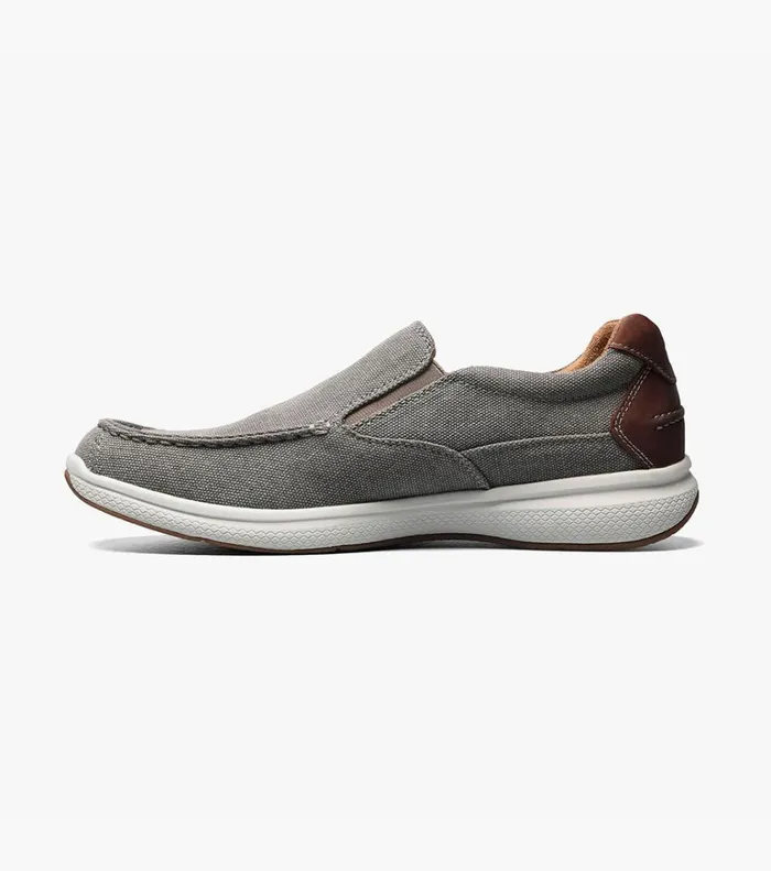 Florsheim Casual Shoes Great Lakes Canvas Moc Toe Slip On Gray 8211 Men