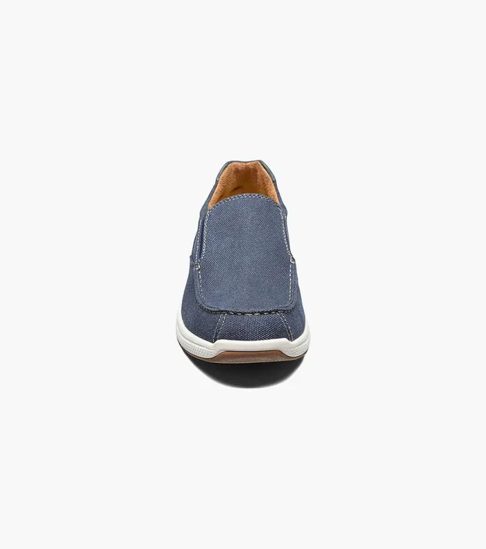 Florsheim Casual Shoes Great Lakes Canvas Moc Toe Slip On Navy 8211 Men