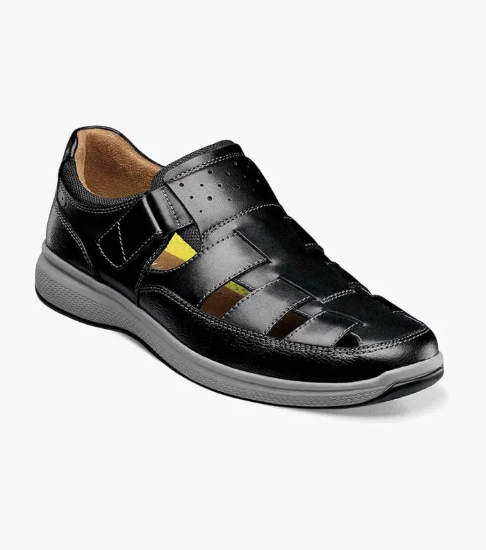 Florsheim Casual Shoes Great Lakes Fisherman Sandal Black 8211 Men