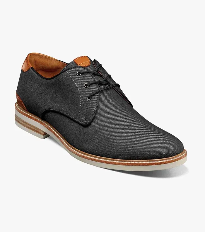Florsheim Casual Shoes Highland Canvas Plain Toe Oxford Black 8211 Men
