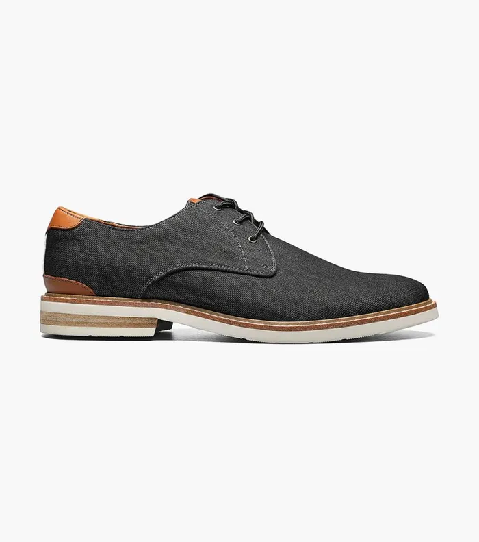 Florsheim Casual Shoes Highland Canvas Plain Toe Oxford Black 8211 Men