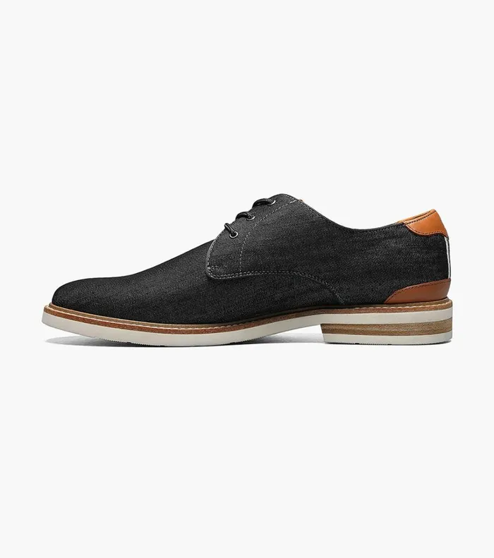 Florsheim Casual Shoes Highland Canvas Plain Toe Oxford Black 8211 Men