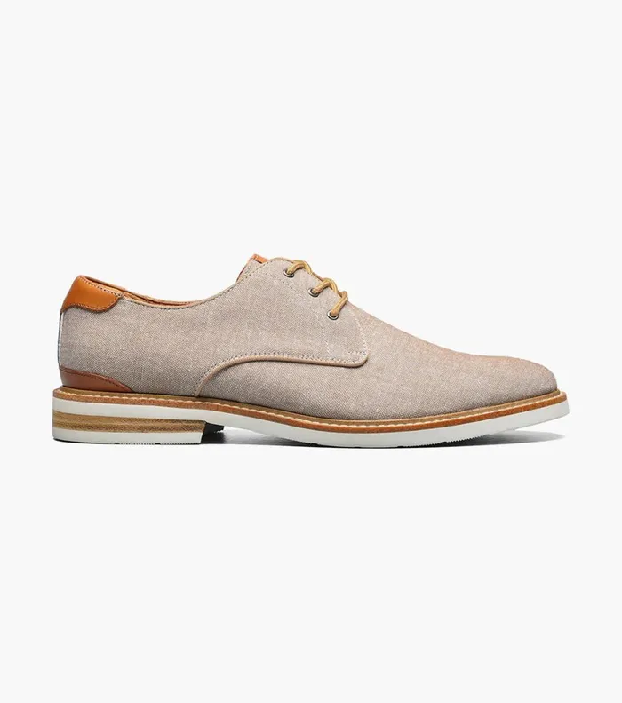 Florsheim Casual Shoes Highland Canvas Plain Toe Oxford Sand 8211 Men