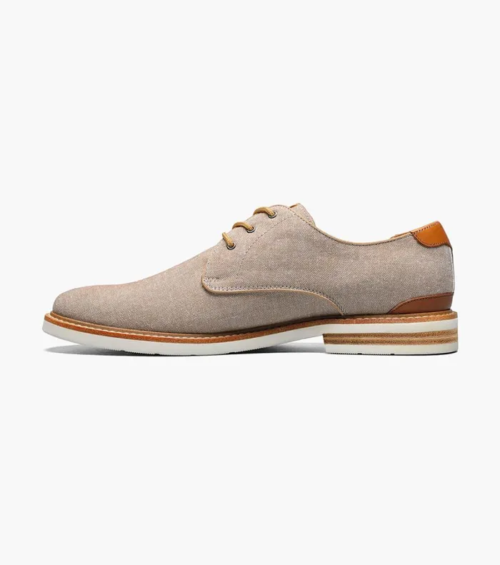 Florsheim Casual Shoes Highland Canvas Plain Toe Oxford Sand 8211 Men