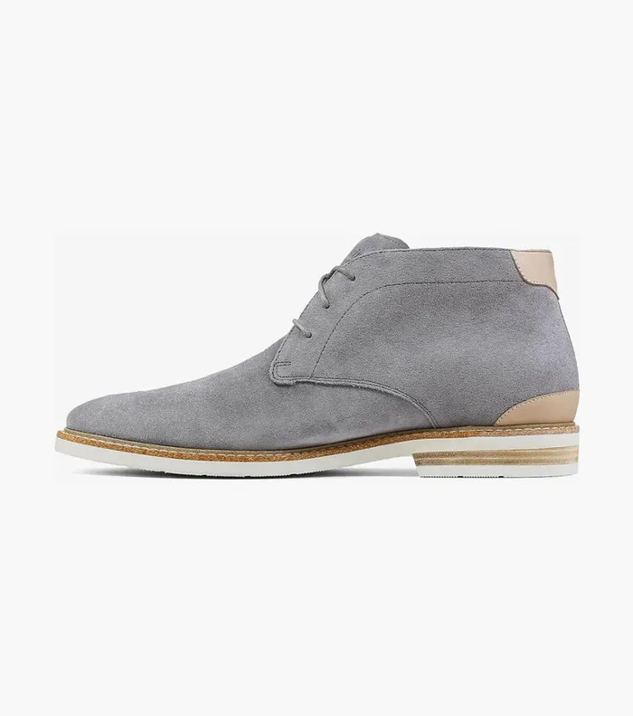 Florsheim Casual Shoes Highland Plain Toe Chukka Boot Gray Suede 8211 Men