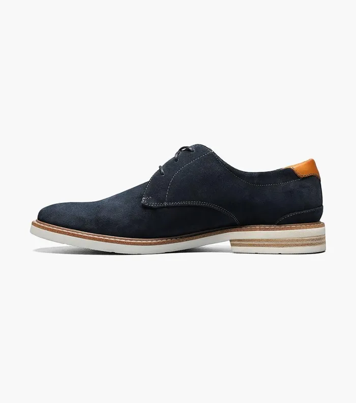 Florsheim Casual Shoes Highland Plain Toe Oxford Navy Suede 8211 Men