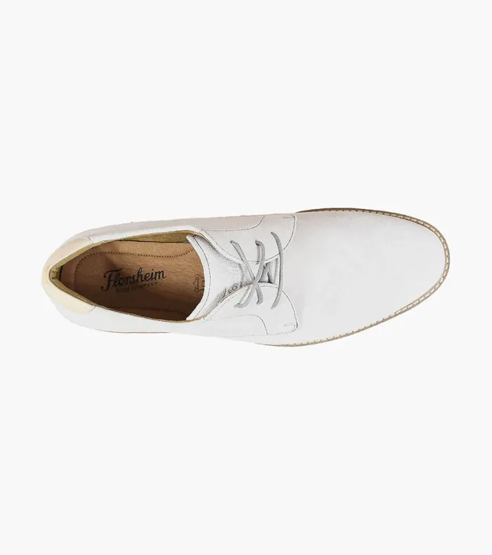 Florsheim Casual Shoes Highland Plain Toe Oxford White 8211 Men