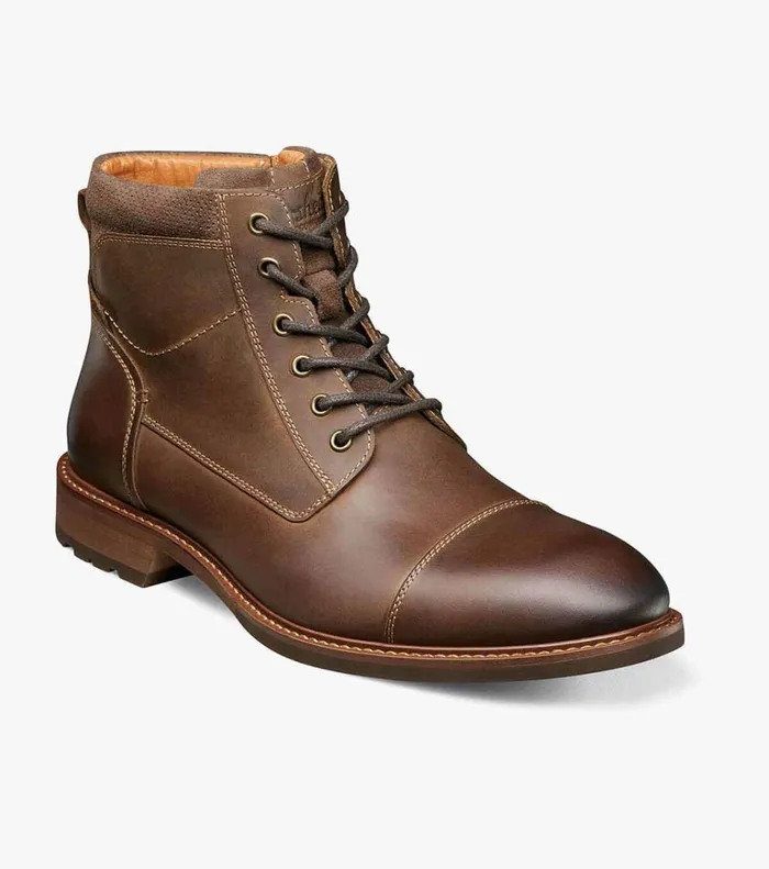 Florsheim Casual Shoes Lodge Cap Toe Lace Up Boot Brown Ch 8211 Men