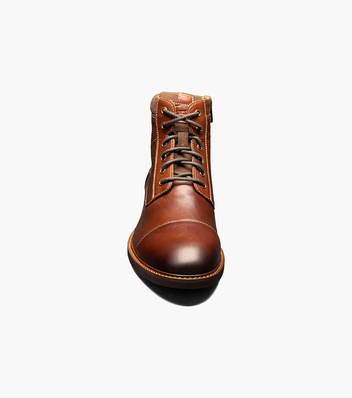 Florsheim Casual Shoes Lodge Cap Toe Lace Up Boot Chestnut 8211 Men