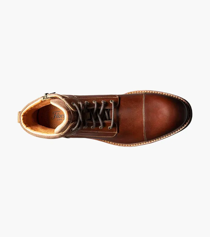 Florsheim Casual Shoes Lodge Cap Toe Lace Up Boot Chestnut 8211 Men