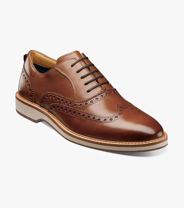 Florsheim Casual Shoes Manhattan Wingtip Oxford Cognac 8211 Men