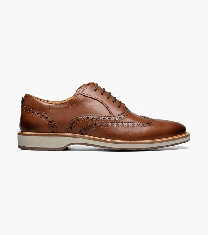 Florsheim Casual Shoes Manhattan Wingtip Oxford Cognac 8211 Men
