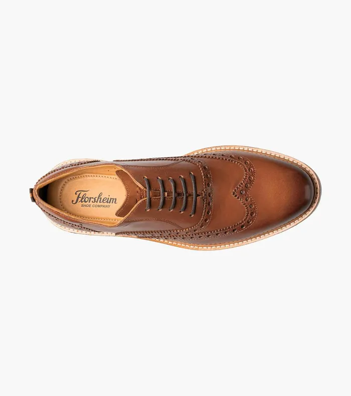 Florsheim Casual Shoes Manhattan Wingtip Oxford Cognac 8211 Men