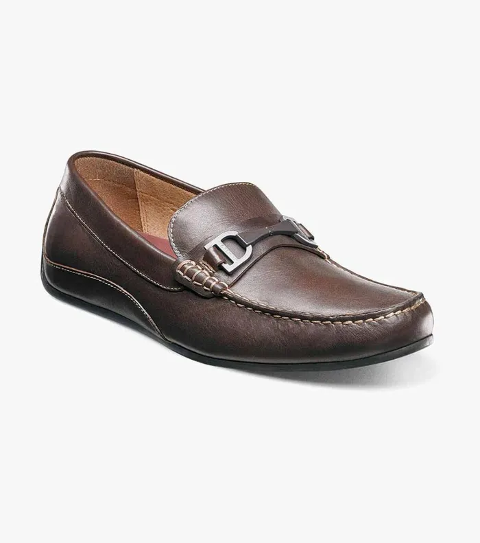 Florsheim Casual Shoes Oval Moc Toe Bit Driver Brown 8211 Men