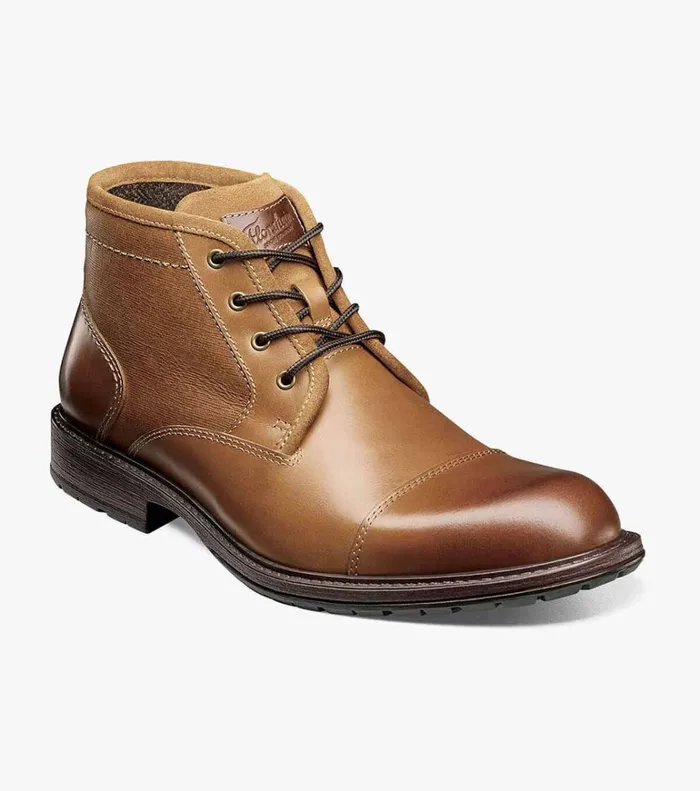 Florsheim Casual Shoes Vandall Cap Toe Lace Up Boot Tan 8211 Men