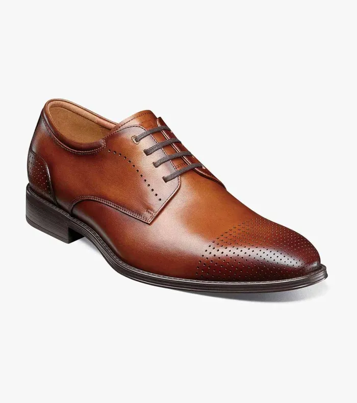 Florsheim Dress Shoes Amelio Perf Cap Toe Oxford Cognac 8211 Men