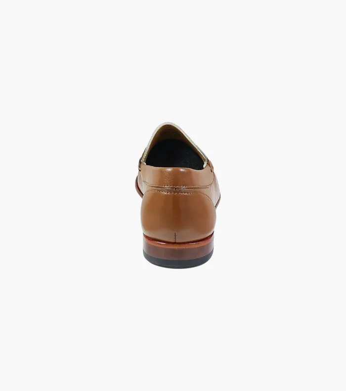Florsheim Dress Shoes Beaufort Moc Toe Penny Loafer Cognac White 8211 Men